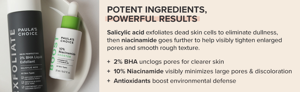 BHA Liquid and Niacinamide Booster