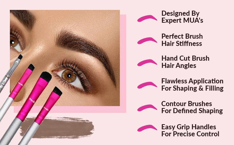 Precisie emaxdesign cosmetica maquillaje platte kroon make-up difuminar sombras ojos borstelharen onder