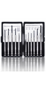 精密ドライバーセット 時計 メガネ 修理 工具 11本組(精密用) 