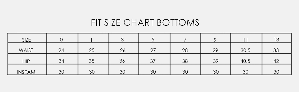 wallflower jeans size chart