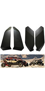 Lower Half Door Inserts Panels Compatible for 2017-2020 Can Am Maverick X3 MAX
