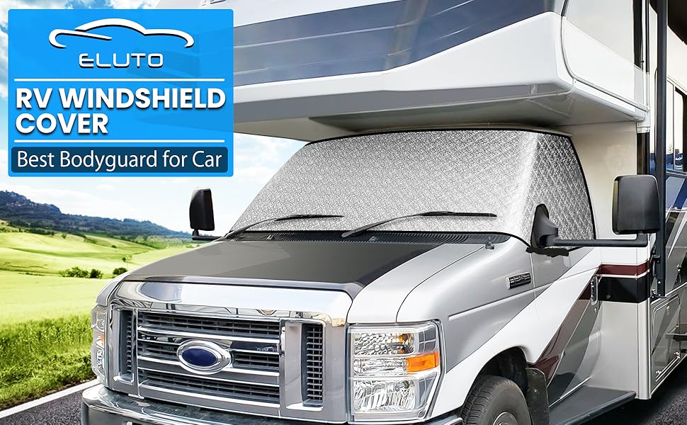 ELUTO RV Windshield Cover Class C Ford 19972019 RV Front