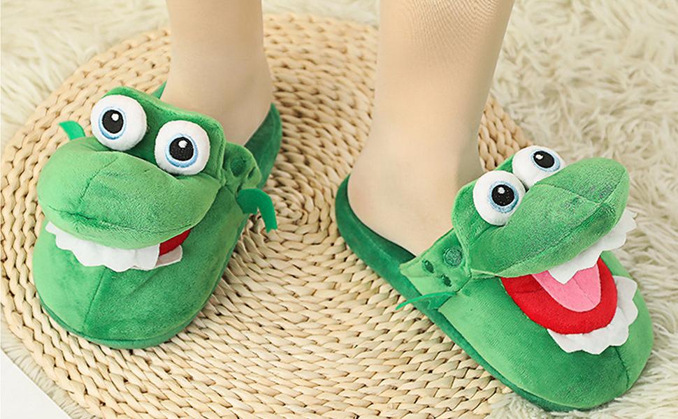 Chaussons crocodiles amusants