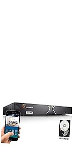 16 channel home security dvr with hard drive 2tb 1080p tigersecu super hd video recorder tiger