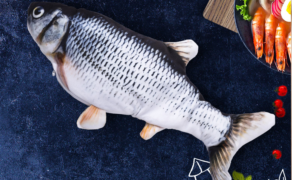 hadefa Mini Mice & Interactive Floppy Fish Cat Toy USB