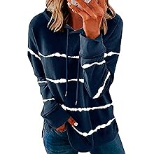 Hoodie Damen Mit Kapuze Gestreift