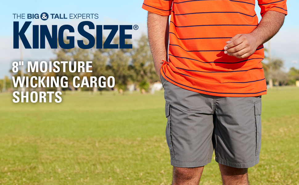 moisture wicking cargo shorts