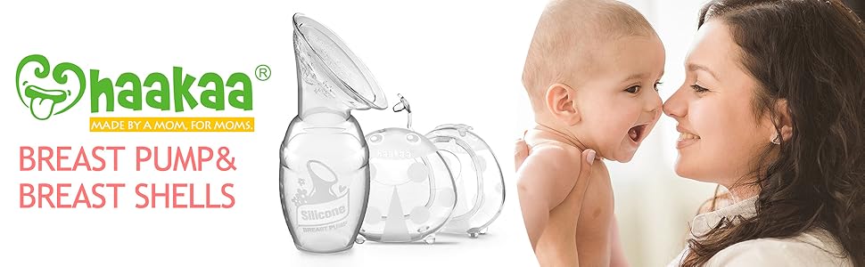 haakaa breast shell and haakaa pump combo