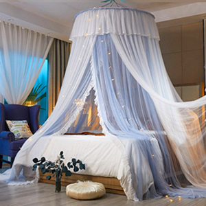 Bluegray White princess Prince Bed Canopy