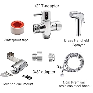 Bidet Handheld Sprayer Mano del Bidé Toilet Douche Paño de ...