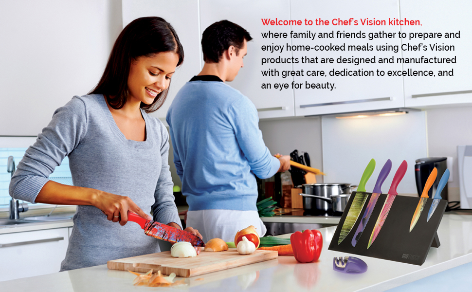 Smarter Edge Kitchen Knife Sharpener by Chef's Vision Pink VShape 2