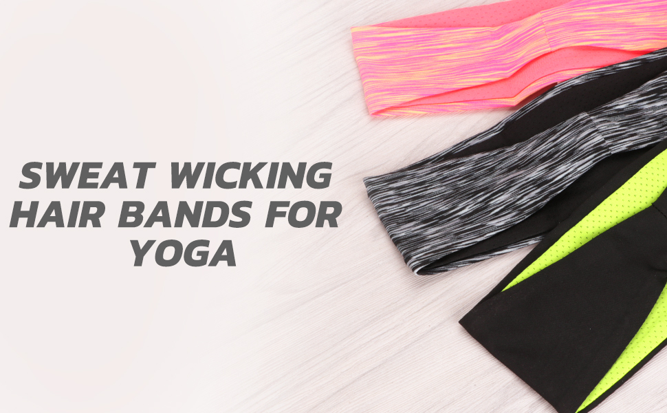 Workout Headbands for Women Non Slip - Sweat Wicking Hair Bands for Yoga Fitness Sports Running,Elastic,Fits All Head Sizes and Under Helmets 11 22