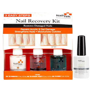 Nail Tek Nail Recovery Kit & Keratin Enriched Nail Treatment Oil Bundle