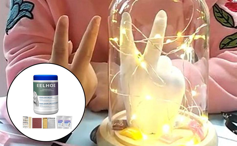 Amazon.co.jp ハンドキャスティングキット 石膏モールド用クラフト用品 メモリーハンズキット 3D 石膏手形 手形キット