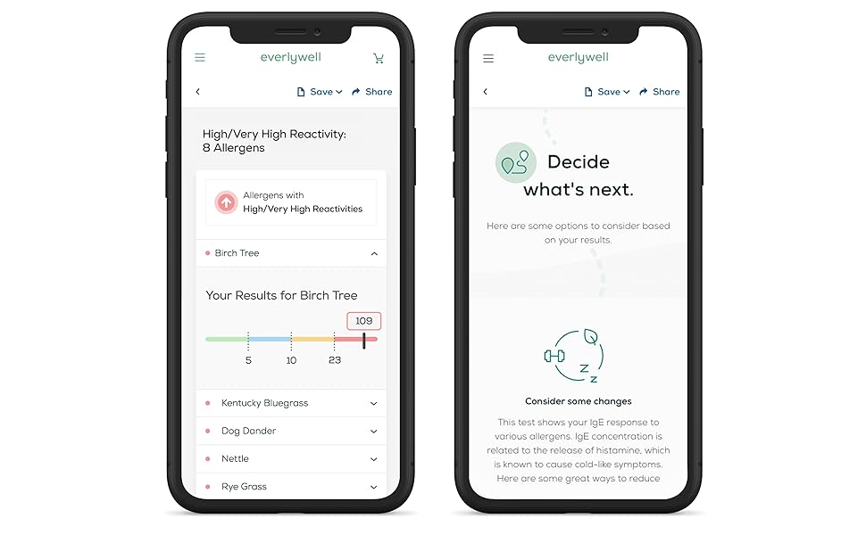 Everlywell Indoor & Outdoor Allergy Test at Home CLIA
