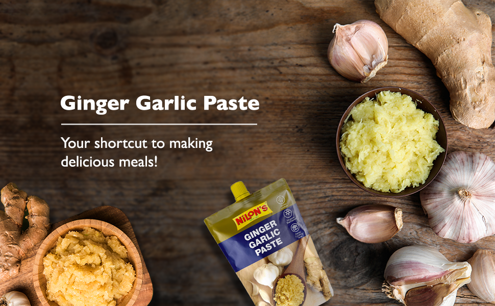 NILON'S Ginger Garlic Paste Spout 200 g (Pack of 3) Add Fresh