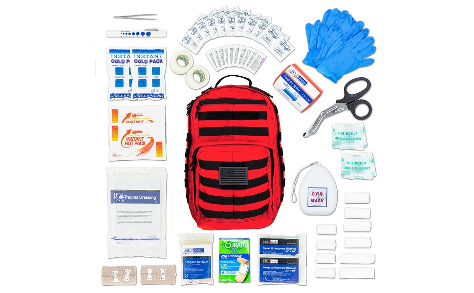 first aid sling backpack emergency outdoor sports rescue survival gear camping hiking trekking