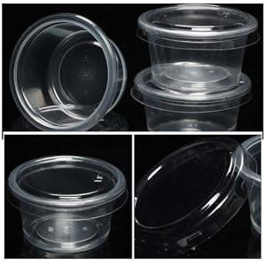 プラスチック容器　蓋付き Customized-Clear-Round-16-Oz-