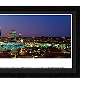 Indianapolis twilight with select frame
