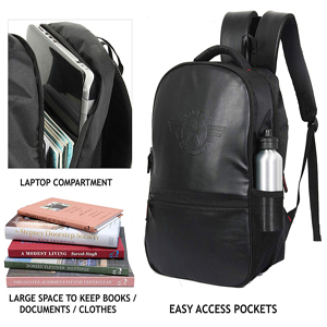 Polestar leather vintage synthetic leather men casual laptop backpack rucksacks schoolbag gifts