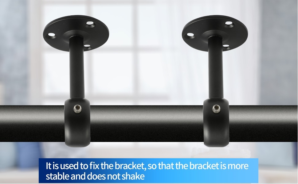 Creatyi Curtain Rod Brackets Curtain Rod CeilingMount