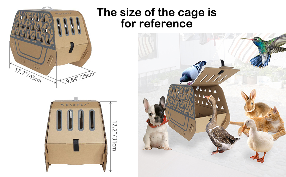 WEY&FLY Pet Travel Kennel Cats, Small Dogs & Rabbits Pets