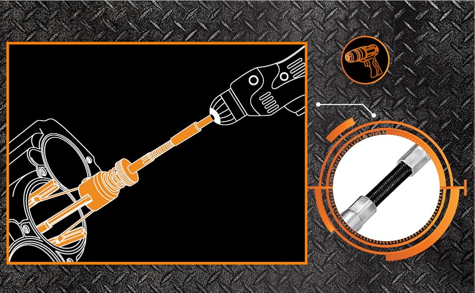 EWK 2" to 7" 3 Stones Engine Cylinder Hone Tool Adjustable Cylinder Deglazer Piston Honer 220