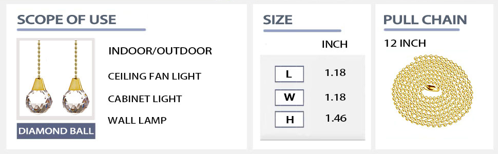 pull chain size