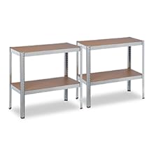 Relaxdays verzinktes Schwerlastregal 280kg Traglast, 157x80x40 cm, 4 Böden, zum Stecken, Stahl, Silber, Lagerung in Kell 29636648 861b 453e 8751 B2b424ec2c49. CR0,0,300,300 PT0 SX220 V1