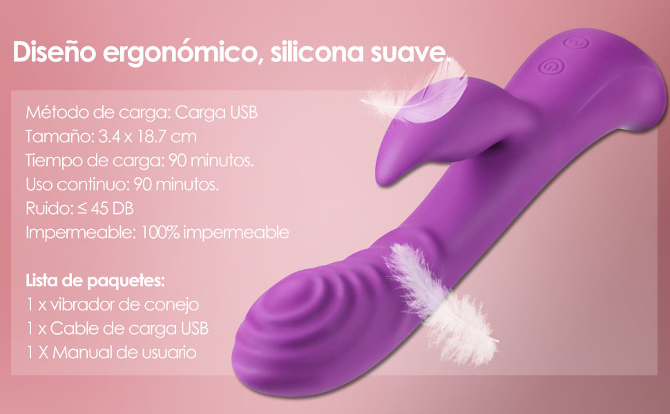 ALOFA Vibrador Rabbit G-punto Clitoris Vibrante Estimulador ...