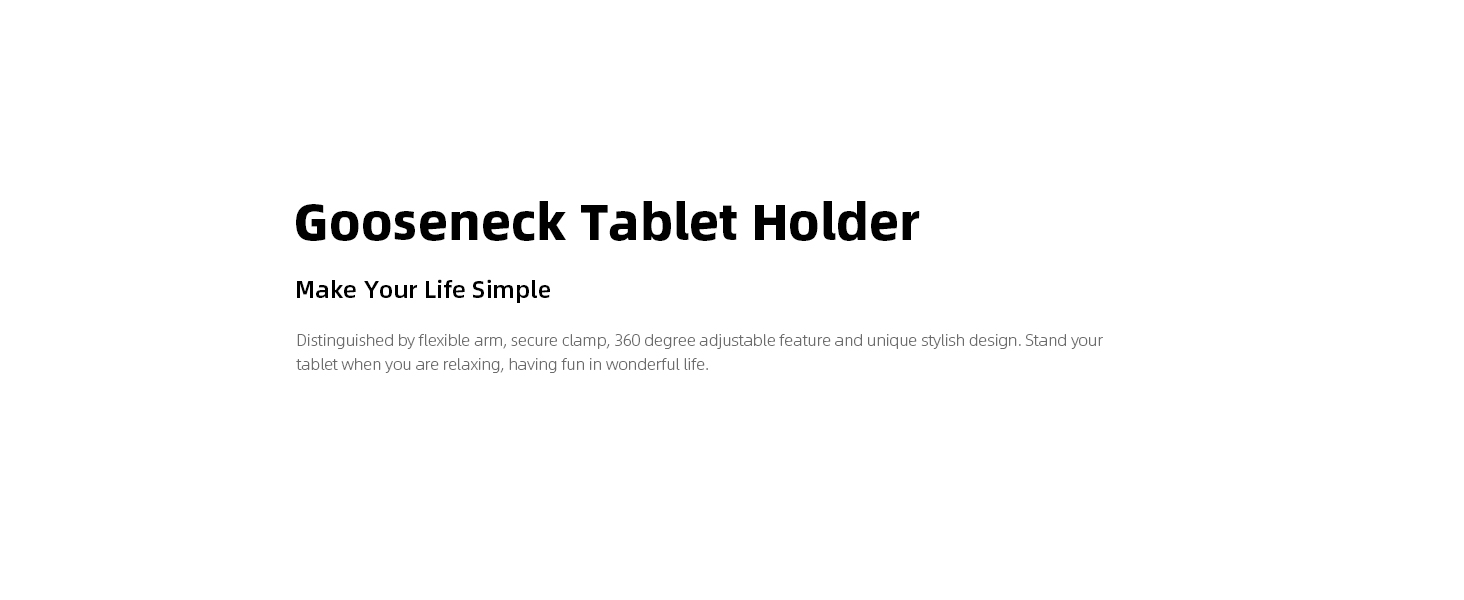 gooseneck ipad tablet holder