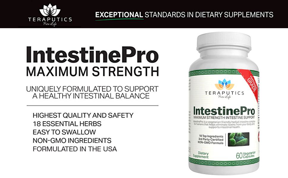 IntestinePro Intestine Support for Humans with NonGMO