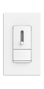 Slide Dimmer Switch for Dimmable LED, CFL and Incandescent Light Lamp Bulbs, Single Pole or 3-Way