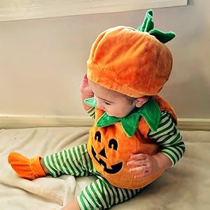 Toddler Baby Halloween Cute Pumpkin Fancy Costume
