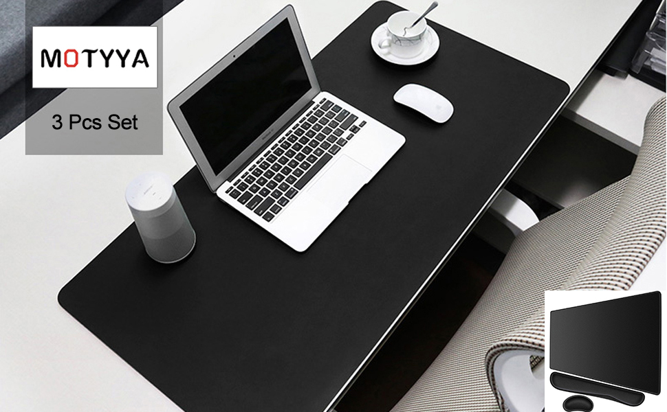 3 in 1 Keyboard Mouse Pad Set, MOTYYA Extended Gaming