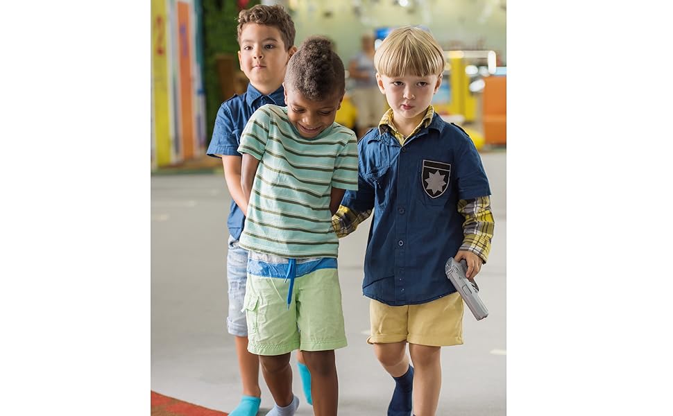 police pretend metal handcuffs