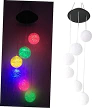 ちゃる❤︎₍ᐢ..ᐢ₎ Amazon.com : SEWOART Round Ball Solar Wind Chimes Led