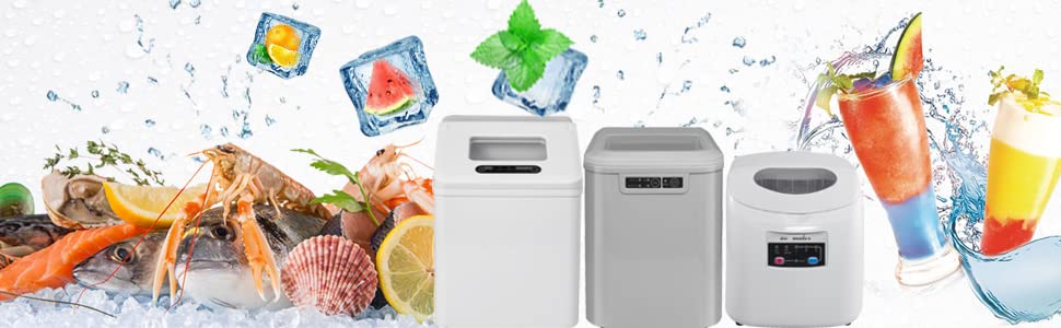 WOLTU Macchine Per Cubetti Di Ghiaccio 12KG Himimi. Macchina Ghiaccio 180W 2 Misure 12 1