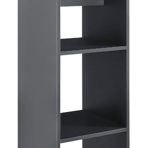 Tavolo Alto da Bar con 3 Ripiani Portabottiglie Tavolo Bistro in Forma Quadrata 70x70x110 cm