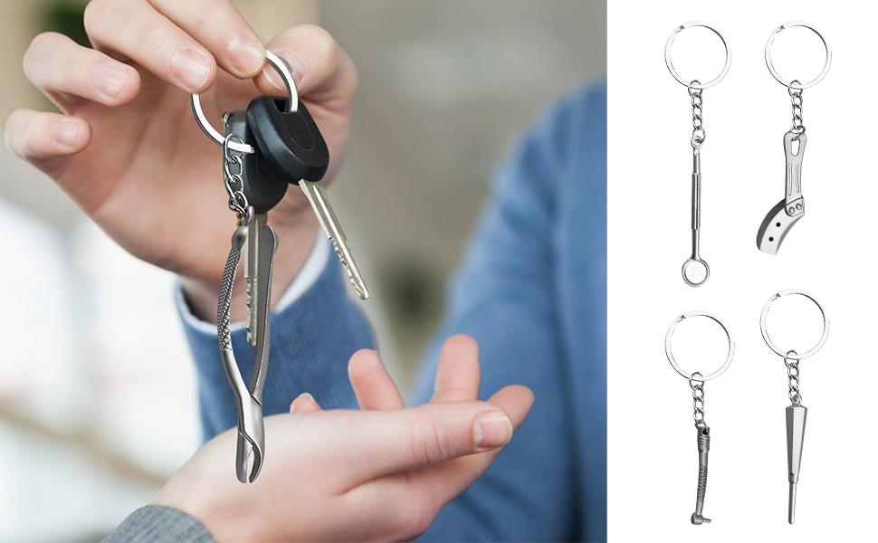 Zahnarzt-Geschenk-Schlüsselanhänger, Zahnarzt-Schlüsselanhänger lustig