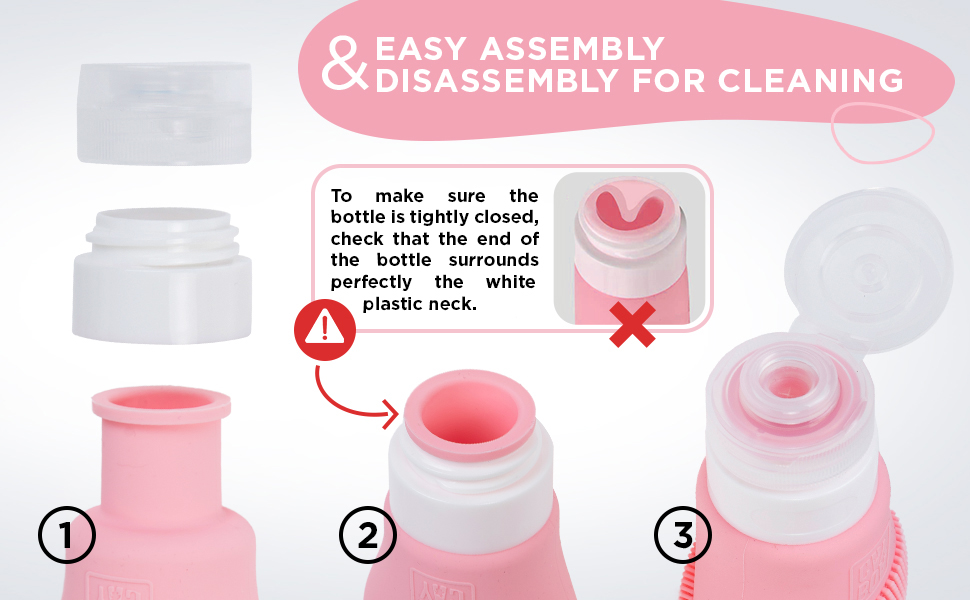 silicone travel container toiletry squeeze bottle oz small refillable set traveling lid women label
