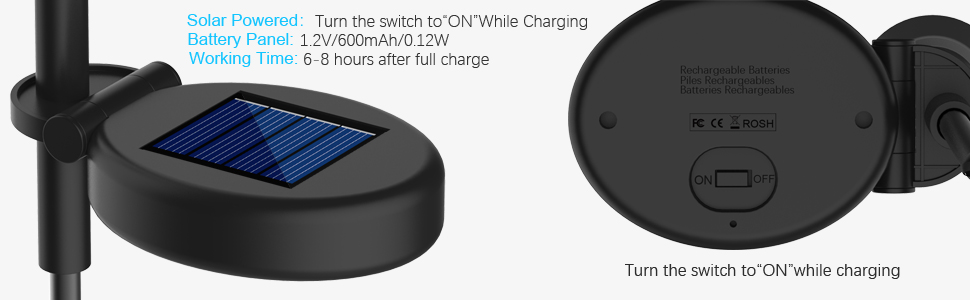 solar-powered garden light