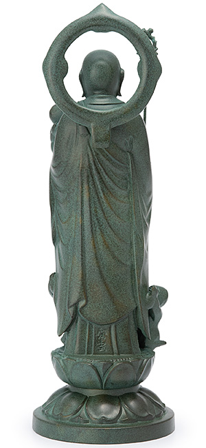 仏教美術　古銅青銅　水子地蔵尊　仏像　箱付　C　6038 仏教美術 古銅青銅 水子地蔵尊 仏像 箱付 C 6038