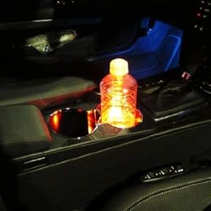 iJDMTOY 3-SMD LED Cup Holder, Glove Box, Ashtray Strip Lights, Brilliant Red