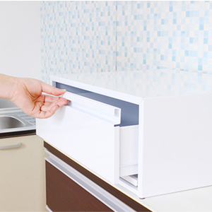 Amazon.co.jp: 川口工器 レンジ下 引き出し 収納 ラック スライド棚