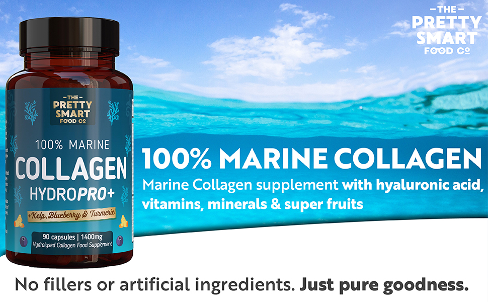 Powerful Marine Collagen Tablets Boosted with Hyaluronic Acid, Biotin