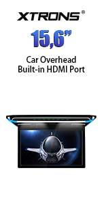 car overhead roof mount monitor dvd player