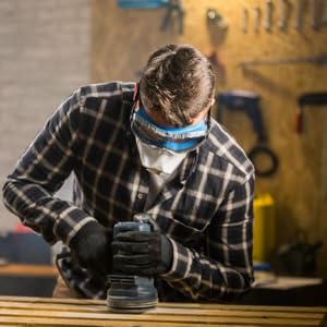 solidwork safety goggle protection working gear blue solid ansi panoramic glasses adjustable