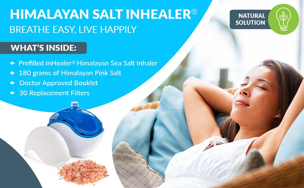InHealer Himalayan Salt Inhaler Salt Breathing Therapy to Support