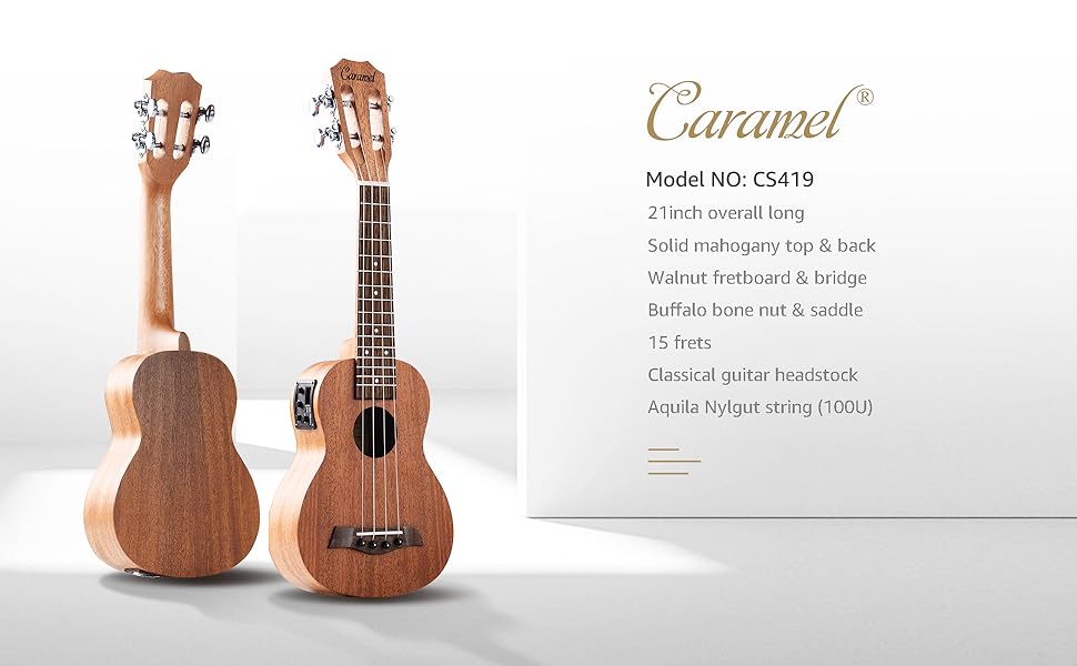 caramel ukulele Specifications